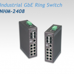 Switch công nghiệp NHM-2408 – 8 Cổng GbE + 4 Cổng SFP
