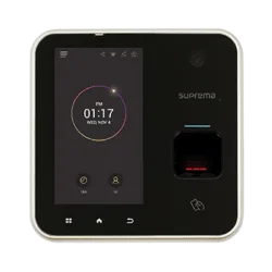 Thiết bị kiểm soát cửa ra vào tích hợp máy châm công vân tay / thẻ / khuôn mặt Suprema Biostation A2