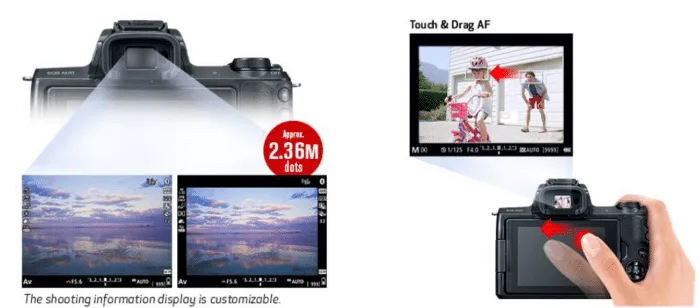 EVF, Drag