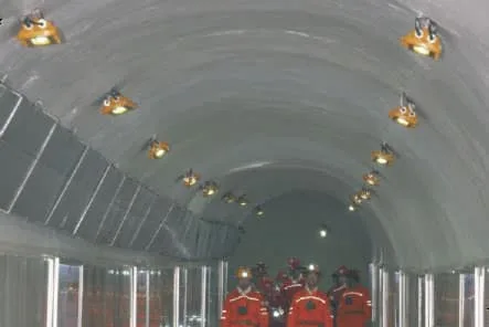 Đèn LED phòng nổ DGS48/127L(A) lắp đặt trong hầm lò