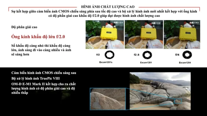 Khẩu độ lớn, ảnh chụp chất lượng cao