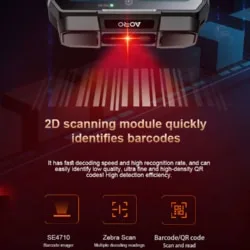 AORO M8 với tùy chọn đọc mã vạch 1D/2D