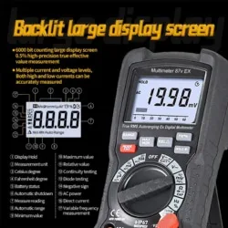 Multimeter 87v Ex với màn hình lớn, siêu sáng