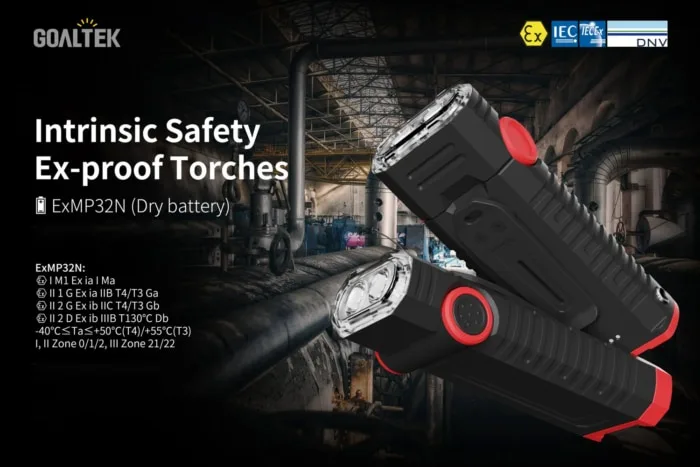 Đèn pin phòng nổ ExMP32N ATEX/IECEX Zone 0/1/2, Zone 21/22