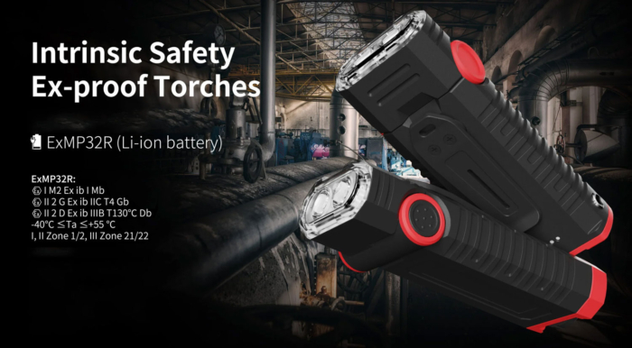 Đèn pin phòng nổ Goaltek ExMP32R ATEX, IECEX, Zone 1/2, Zone 21/22