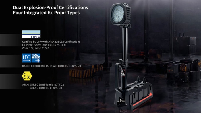 Đèn pin di động phòng nổ Goaltek ExMP80R Zone 1/21