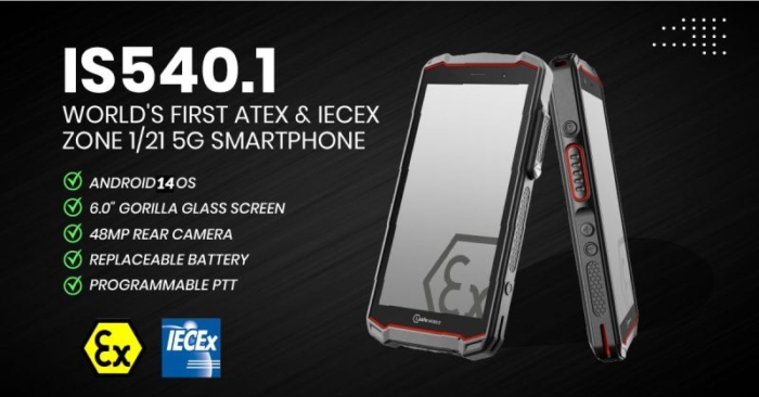 Điện thoại chống cháy nổ 5G i.safe MOBILE IS540.1 đầu tiên trên thế giới