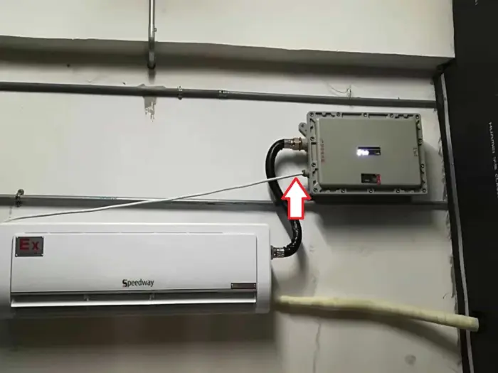 Kiểu lắp đặt điều hòa chống cháy nố sai kỹ thuật